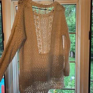 oversized sweater with design on back